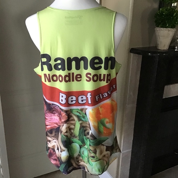 LAST 1! XL ONLY! Vintage Getonfleek Tank Top Beef Ramen Pop Art Mod Streetwear - Picture 2 of 9